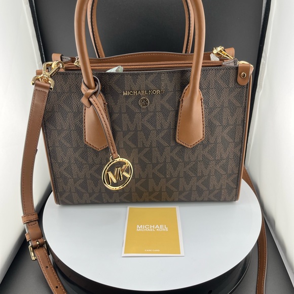 MICHAEL Michael Kors Handbags - Michael Michael Kors Small Satchel Brown Luggage Purse. New with tags